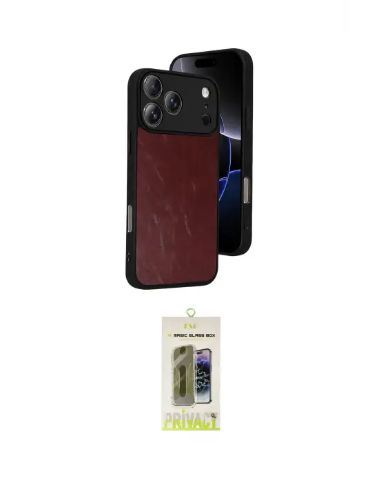 ieg™ iPhone 17 Pro Max Kılıf Kıvılcım Işık Serisi - Siyah Joko Magic 5D Hayalet Cam
