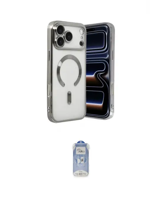 ieg™ iPhone 17 Pro Max Kılıf Nova Işık Özel Seri - Siyah Joko Magic 5D Cam