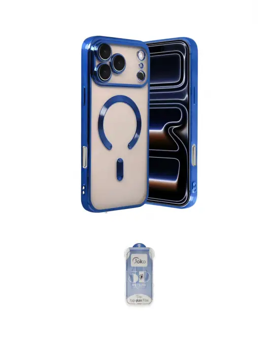 ieg™ iPhone 17 Pro Max Kılıf Nova Işık Özel Seri - Siyah Joko Magic 5D Cam