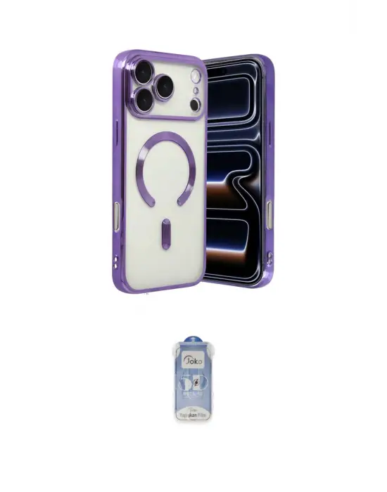 ieg™ iPhone 17 Pro Max Kılıf Nova Işık Özel Seri - Siyah Joko Magic 5D Cam
