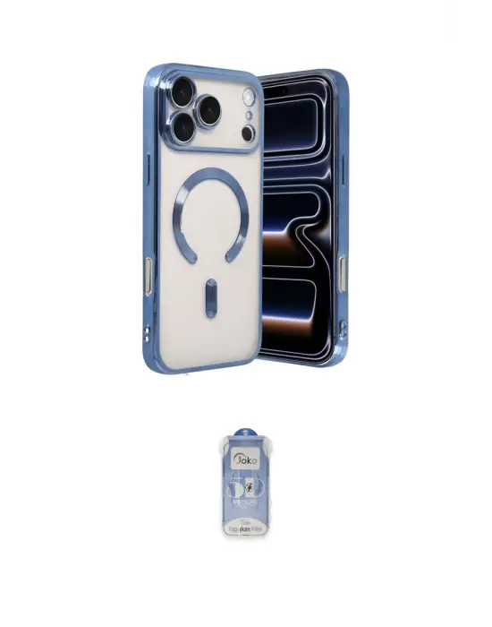ieg™ iPhone 17 Pro Max Kılıf Nova Işık Özel Seri - Siyah Joko Magic 5D Cam