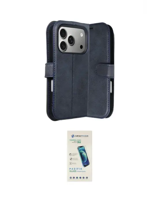 ieg™ iPhone 17 Pro Max Kılıf Siluet Işık Serisi - Şeffaf Pasifik Cam Ekran Koruyucu