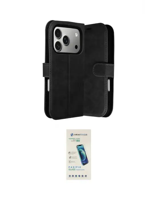 ieg™ iPhone 17 Pro Max Kılıf Siluet Işık Serisi - Şeffaf Pasifik Cam Ekran Koruyucu