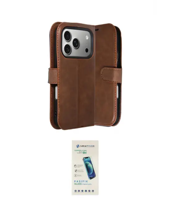 ieg™ iPhone 17 Pro Max Kılıf Siluet Işık Serisi - Şeffaf Pasifik Cam Ekran Koruyucu