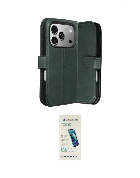 ieg™ iPhone 17 Pro Max Kılıf Siluet Işık Serisi - Şeffaf Pasifik Cam Ekran Koruyucu