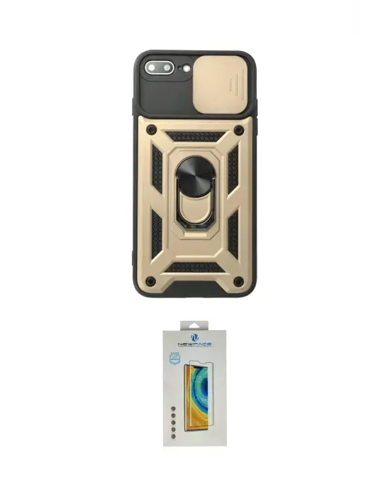 ieg™ iPhone 7 Plus Kılıf Ahenk Klasik - Siyah Polymer Nano Ekran Koruyucu