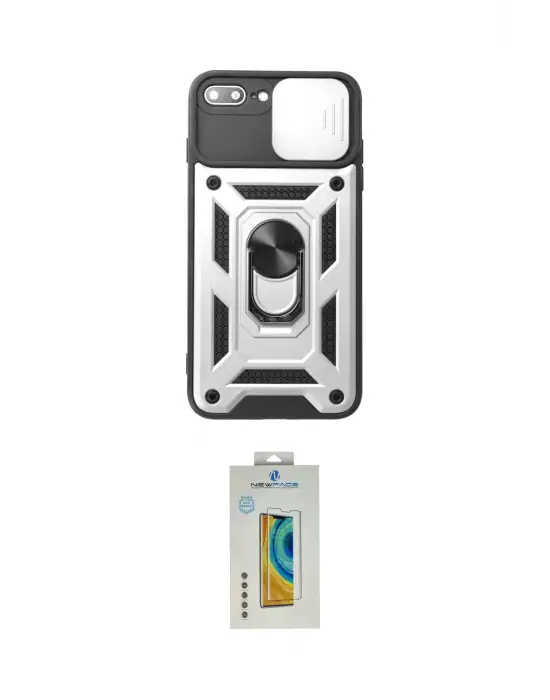 ieg™ iPhone 7 Plus Kılıf Ahenk Klasik - Siyah Polymer Nano Ekran Koruyucu