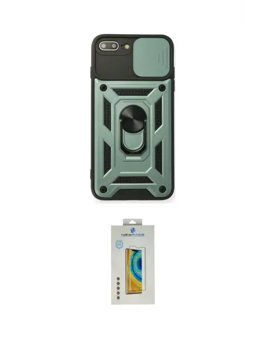 ieg™ iPhone 7 Plus Kılıf Ahenk Klasik - Siyah Polymer Nano Ekran Koruyucu