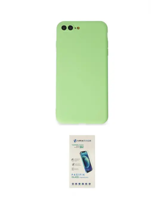 ieg™ iPhone 7 Plus Kılıf Kozmos Yansıma Özel Seri - Şeffaf Pasifik Cam Ekran Koruyucu