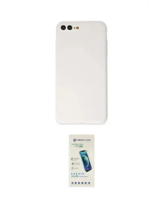 ieg™ iPhone 7 Plus Kılıf Kozmos Yansıma Özel Seri - Şeffaf Pasifik Cam Ekran Koruyucu