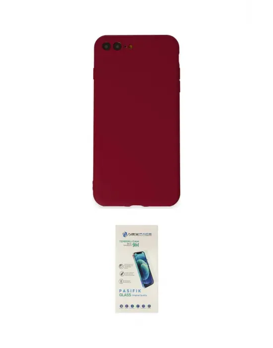 ieg™ iPhone 7 Plus Kılıf Kozmos Yansıma Özel Seri - Şeffaf Pasifik Cam Ekran Koruyucu