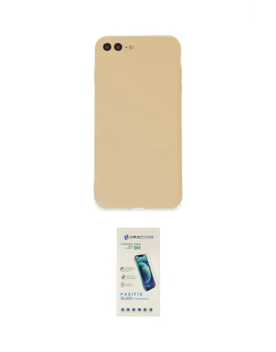 ieg™ iPhone 7 Plus Kılıf Kozmos Yansıma Özel Seri - Şeffaf Pasifik Cam Ekran Koruyucu