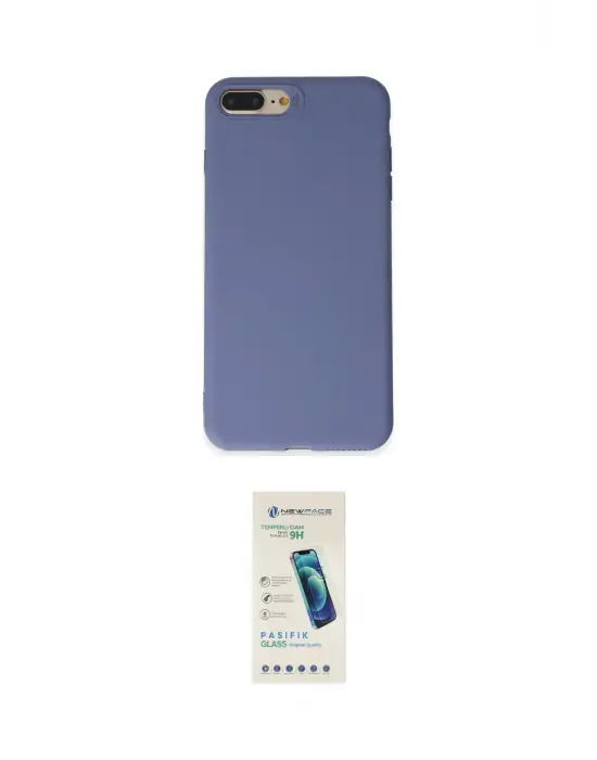ieg™ iPhone 7 Plus Kılıf Kozmos Yansıma Özel Seri - Şeffaf Pasifik Cam Ekran Koruyucu