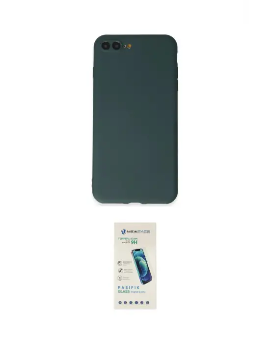 ieg™ iPhone 7 Plus Kılıf Kozmos Yansıma Özel Seri - Şeffaf Pasifik Cam Ekran Koruyucu
