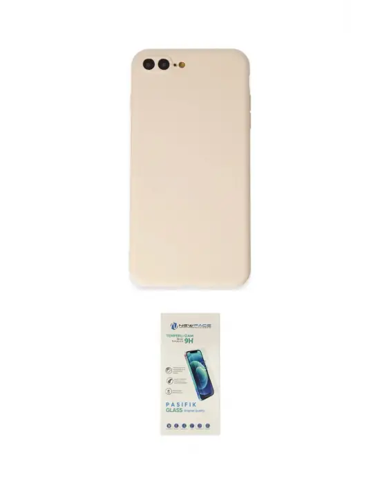 ieg™ iPhone 7 Plus Kılıf Kozmos Yansıma Özel Seri - Şeffaf Pasifik Cam Ekran Koruyucu