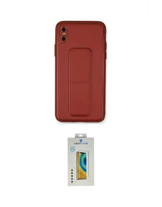 ieg™ iPhone XS Max Kılıf Akış Doku - Siyah Polymer Nano Ekran Koruyucu