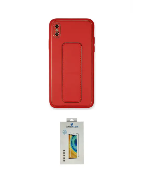 ieg™ iPhone XS Max Kılıf Akış Doku - Siyah Polymer Nano Ekran Koruyucu