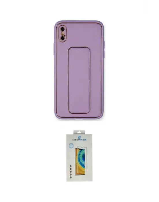ieg™ iPhone XS Max Kılıf Akış Doku - Siyah Polymer Nano Ekran Koruyucu