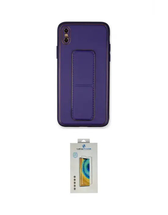 ieg™ iPhone XS Max Kılıf Akış Doku - Siyah Polymer Nano Ekran Koruyucu