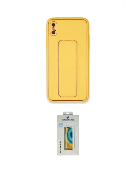 ieg™ iPhone XS Max Kılıf Akış Doku - Siyah Polymer Nano Ekran Koruyucu