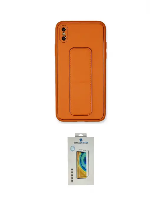 ieg™ iPhone XS Max Kılıf Akış Doku - Siyah Polymer Nano Ekran Koruyucu