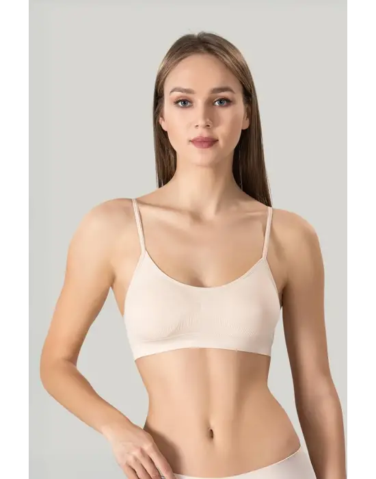 ieg™ Kadın Ince Askılı Pedli Büstiyer Yarım Atlet Sütyen 3lü Set.