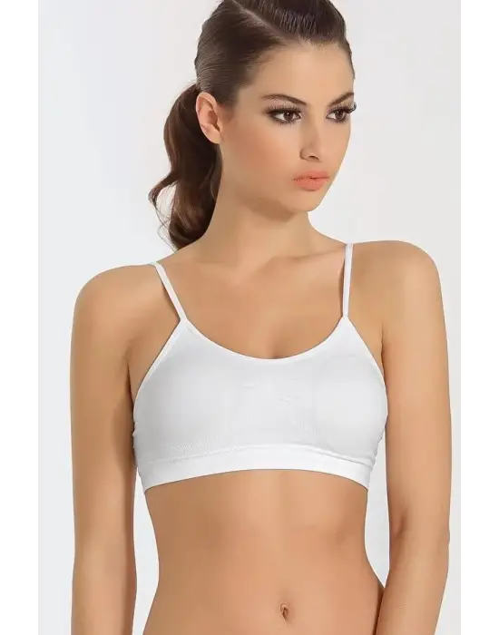 ieg™ Kadın Ince Askılı Pedli Büstiyer Yarım Atlet Sütyen 3lü Set
