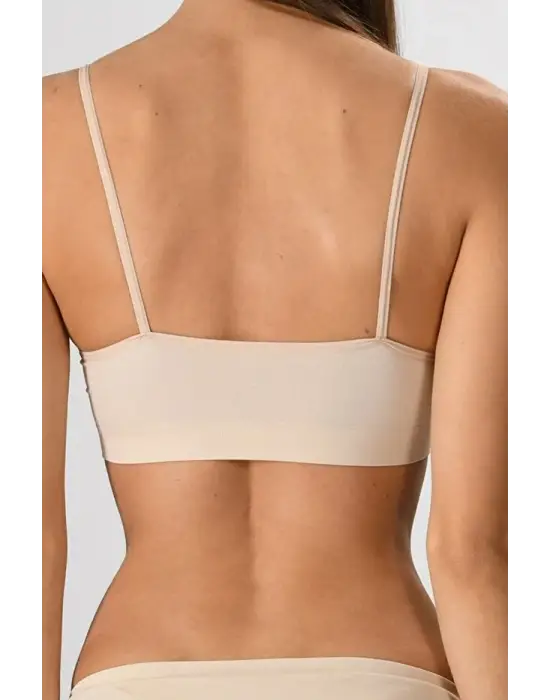 ieg™ Kadın Ince Askılı Pedli Büstiyer Yarım Atlet Sütyen 3lü Set.