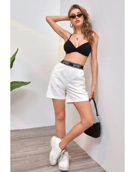 ieg™ Kadın Siyah Kapsız Sırtı Açık Crop Top Bluz