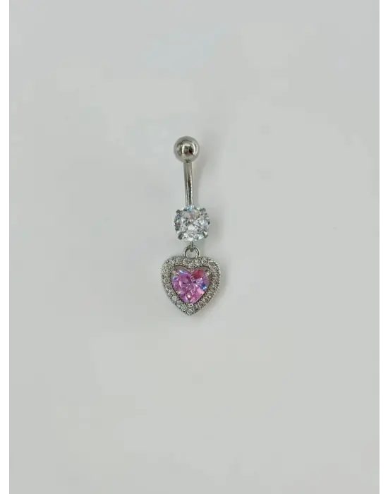 IEG - Kalp Detaylı Göbek Piercing