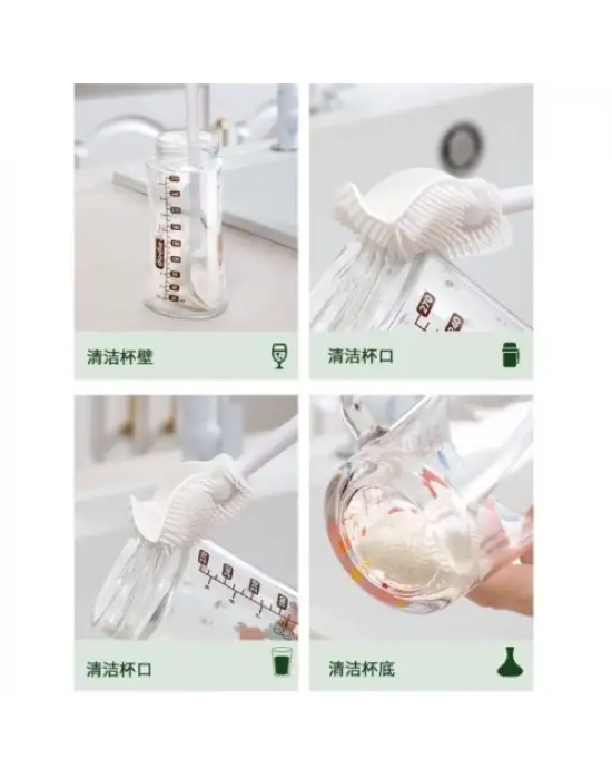 Kavanoz ve Biberon Yıkama Fırçası Silikon