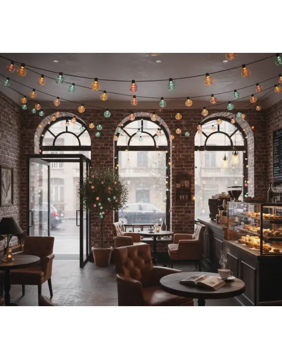 Kristal Top Gün Işığı Dekoratif Işık 5 Metre 28 LED