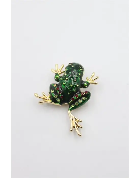 IEG - Kurbağa Broş - Yeşil