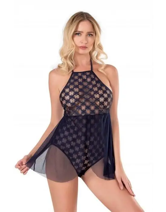ieg™ Lacivert Bodysuit Gecelik