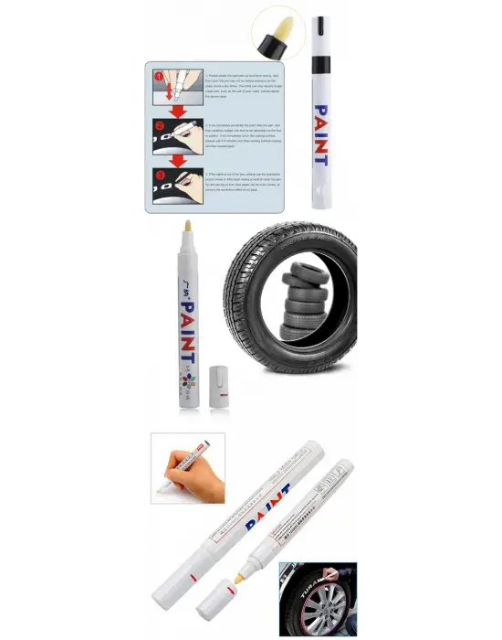 ieg™ Lastik Yazı Kalemi - Beyaz