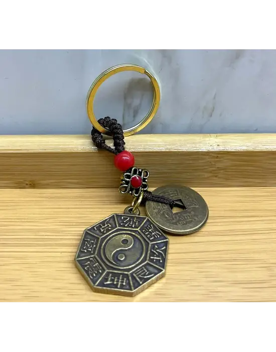 Metal Yin Yang Anahtarlık