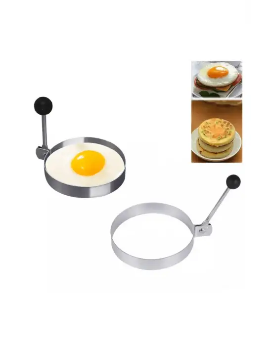 Metal Yuvarlak Omlet Krep Kalıbı