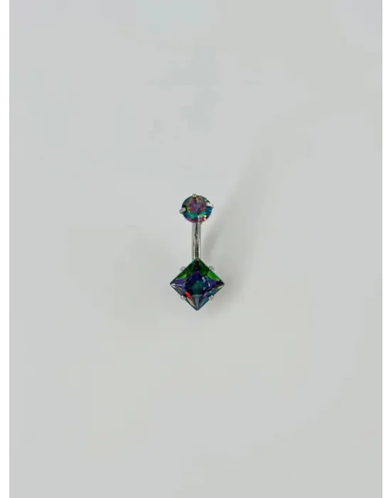 IEG - Mistik Topaz Taşlı Göbek Piercing