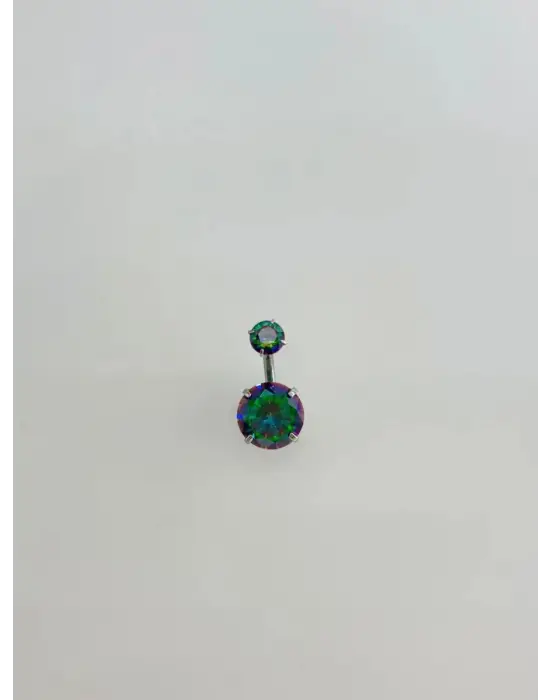IEG - Mistik Topaz Taşlı Göbek Piercing