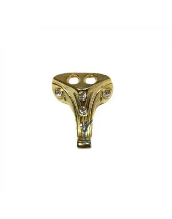 ieg™ Moda Taşlı Ahşap Sandık Ayağı, Kutu Ayak 1,5 cm - Sarı, 100 Adet