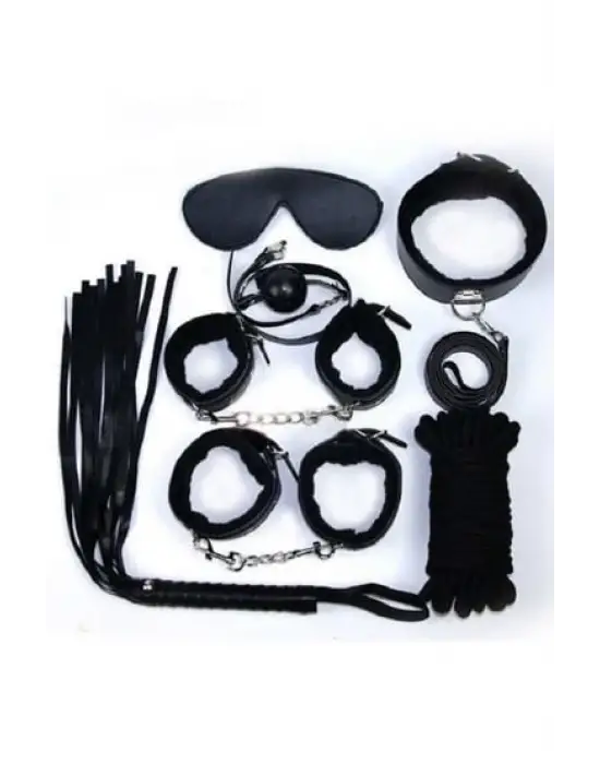 ieg™ Nıghtlıght 8014 Fantezi 7Li Kırbaç Ve Kelepçe Set