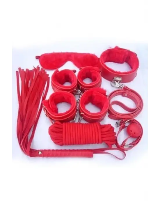 ieg™ Nıghtlıght 8014 Fantezi 7Li Kırbaç Ve Kelepçe Set