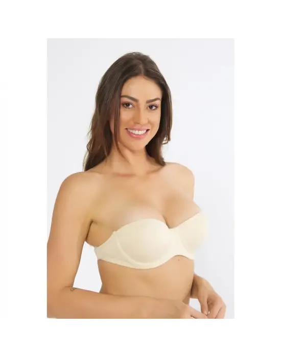 ieg™ Nurteks 1505 Straplez Sırt Şeffaf Sütyen