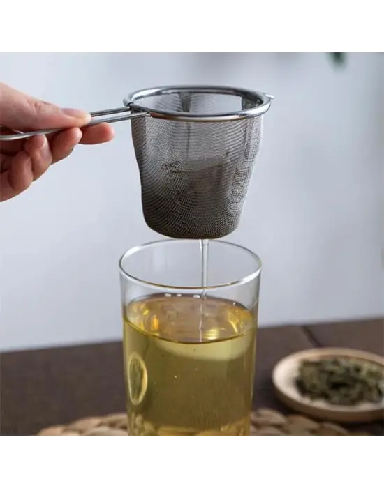 ieg™ Paslanmaz Çelik Çay Ve Kahve Süzgeci - İnce Gözenekli