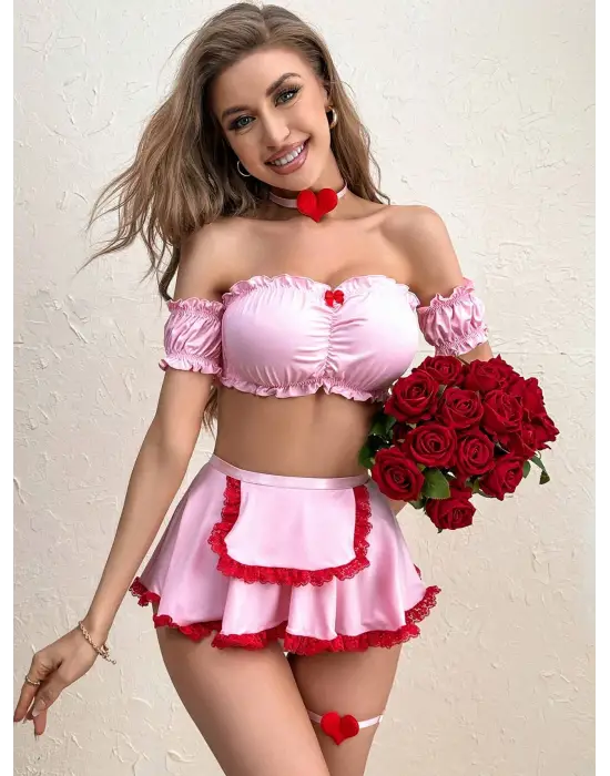 ieg™ Pembe Etekli Fantezi Kadın Kostüm 2071