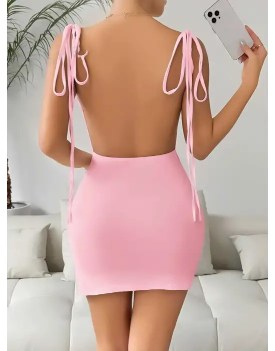 ieg™ Pembe Fantezi Clup Elbisesi 5034
