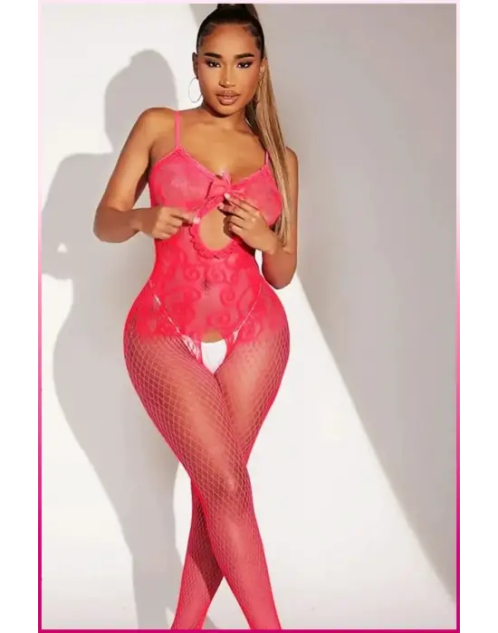 ieg™ Pembe Fantezi Kadın Seksi  Vücut Çorabı