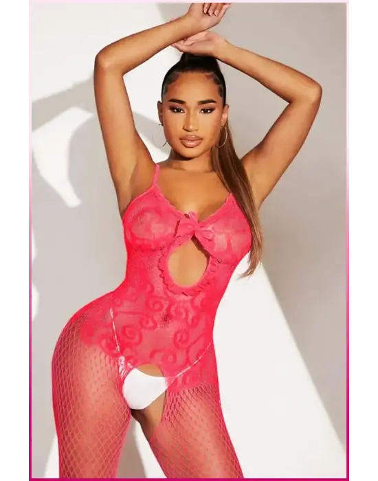 ieg™ Pembe Fantezi Kadın Seksi  Vücut Çorabı