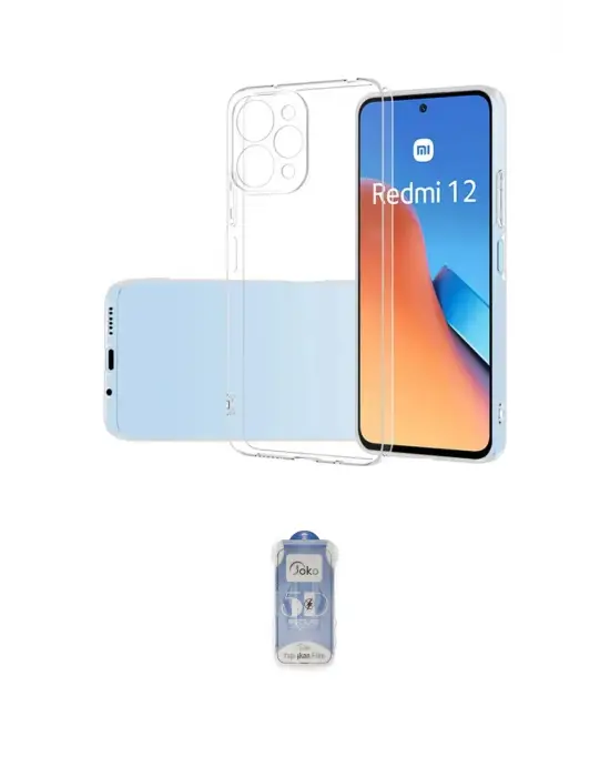 ieg™ Redmi 12 Kılıf Zirve Doku - Siyah Joko Magic 5D Cam