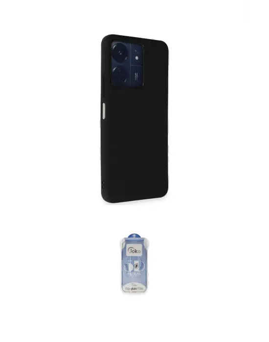ieg™ Redmi 13C Kılıf Akış Asil Koleksiyonu - Siyah Joko Magic 5D Cam